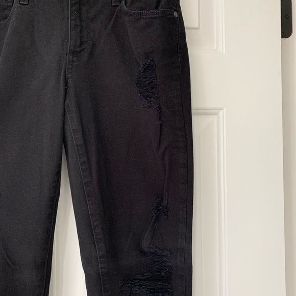 Paige Jeans Black Distressed Size 28 - Picture 3 of 12